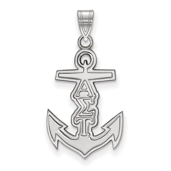 Sterling Silver Alpha Sigma Tau Small Pendant - Picture 1 of 3
